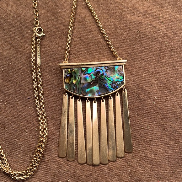 Kendra Scott Ellen Necklace Abalone Shell - Picture 6 of 9